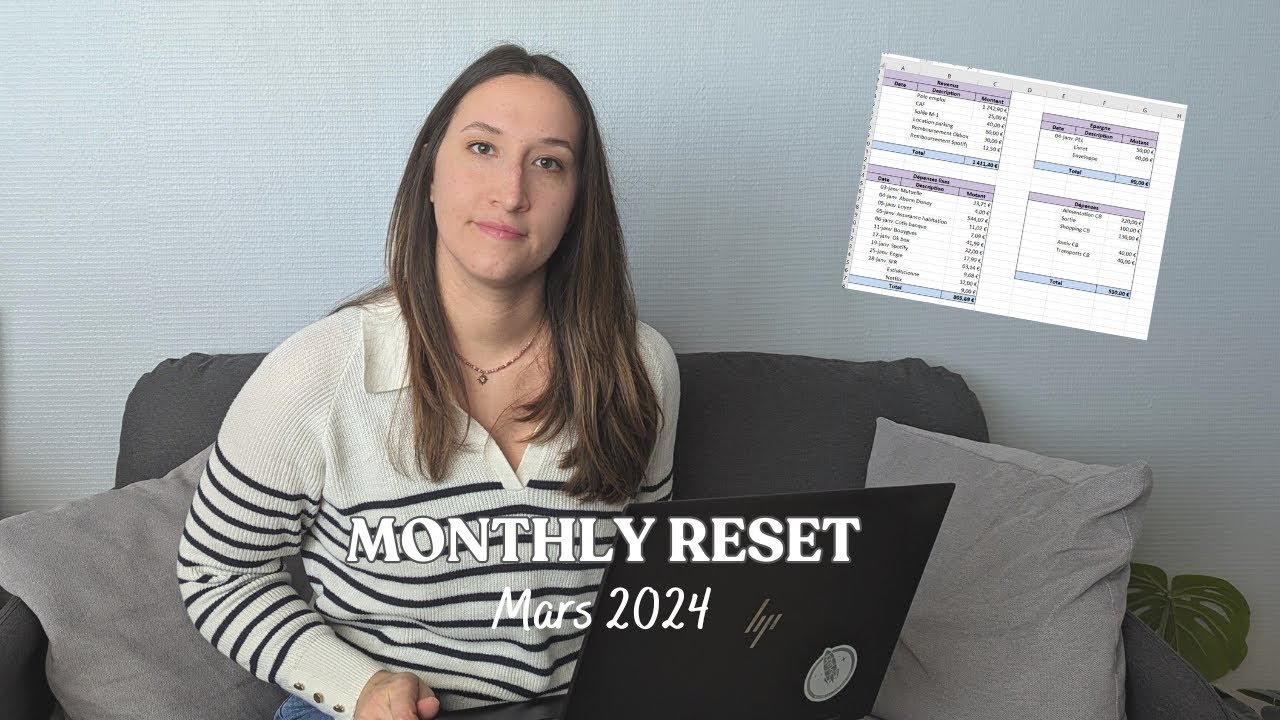 MONTHLY RESET | Mars 2024 | Bilan du mois, Remplissage Mars & Budget déménagement
