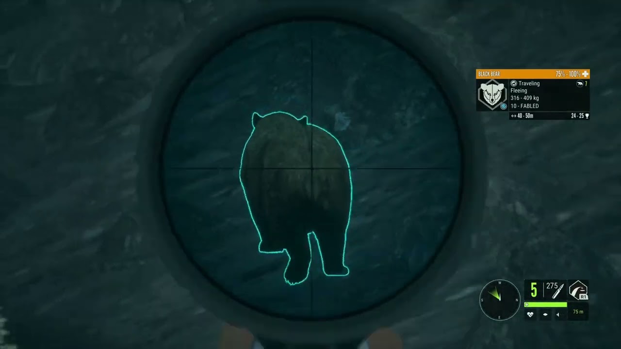 My 5th g1 black bear finally spawned after 4000+kills in the hunter call of the wild 