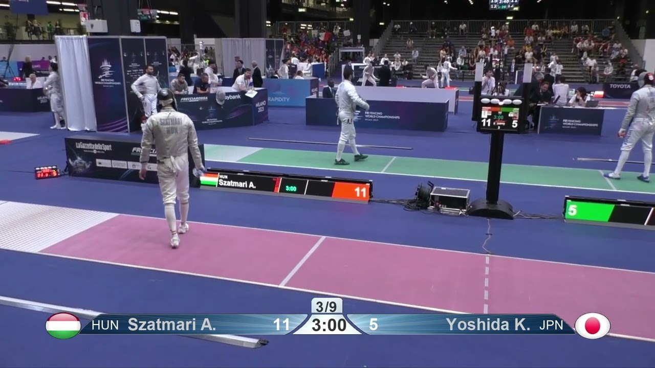 Milano 2023 Mens Sabre T8 HUNGARY HUN vs JAPAN JPN