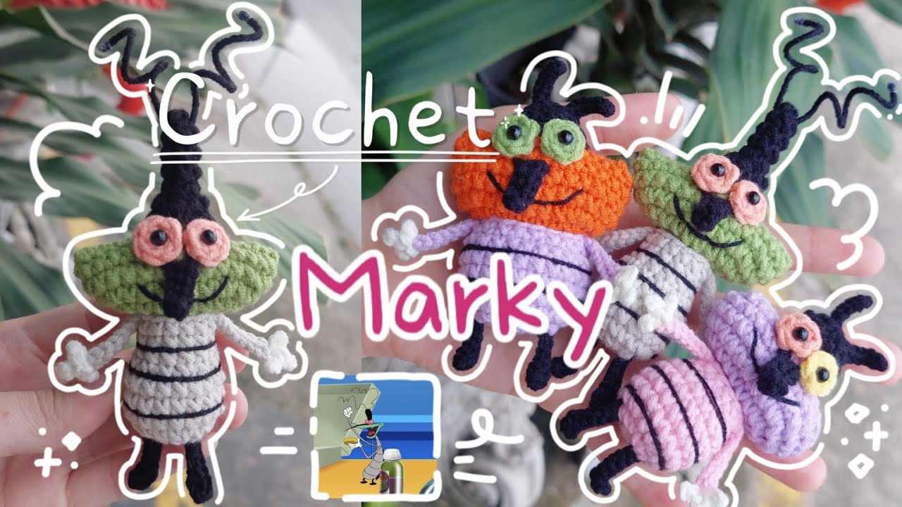 Crochet MARKY COCKROACH | Crochet OGGY AND THE COCKROACHES | Móc len GIÁN MARKY | Lem'n Do