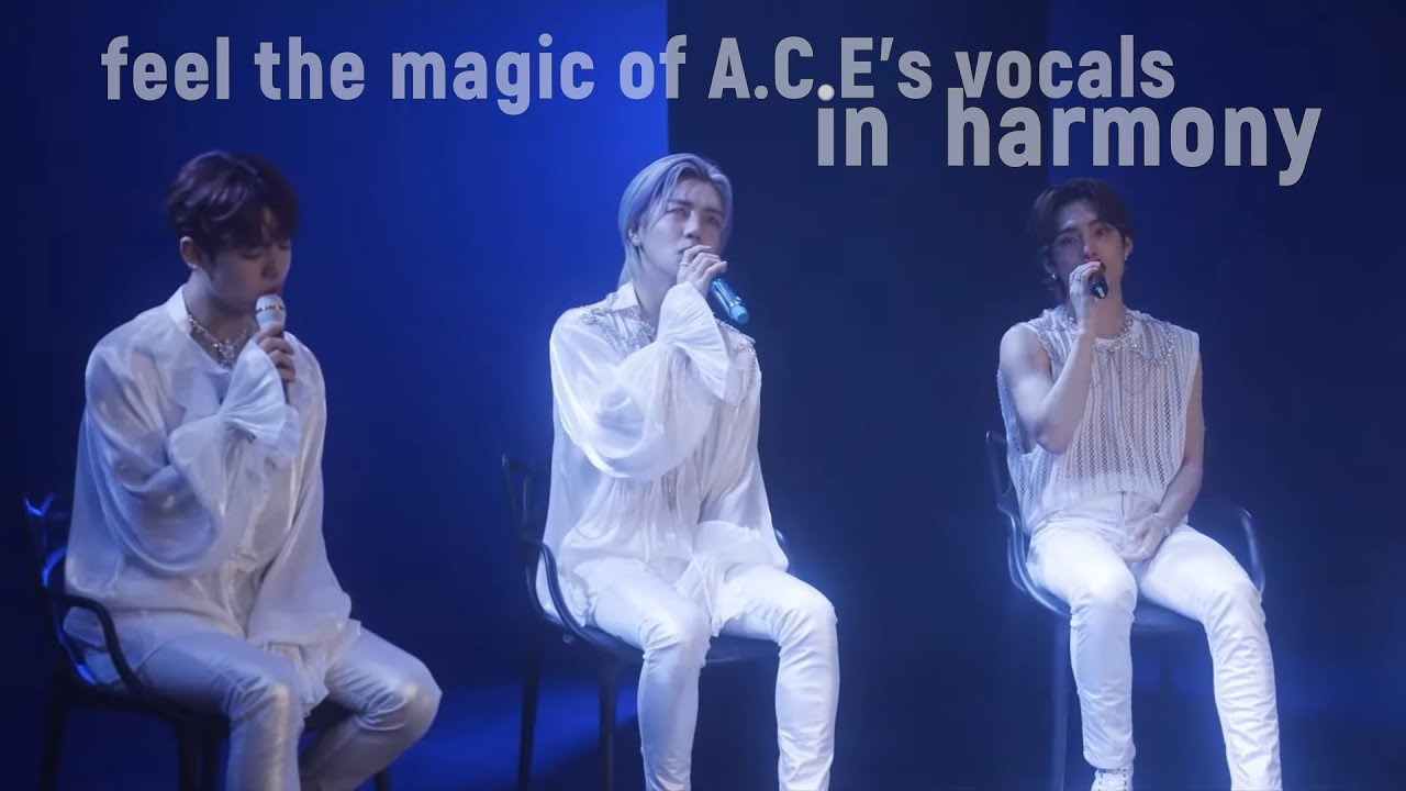 A.C.E harmonizing with each other