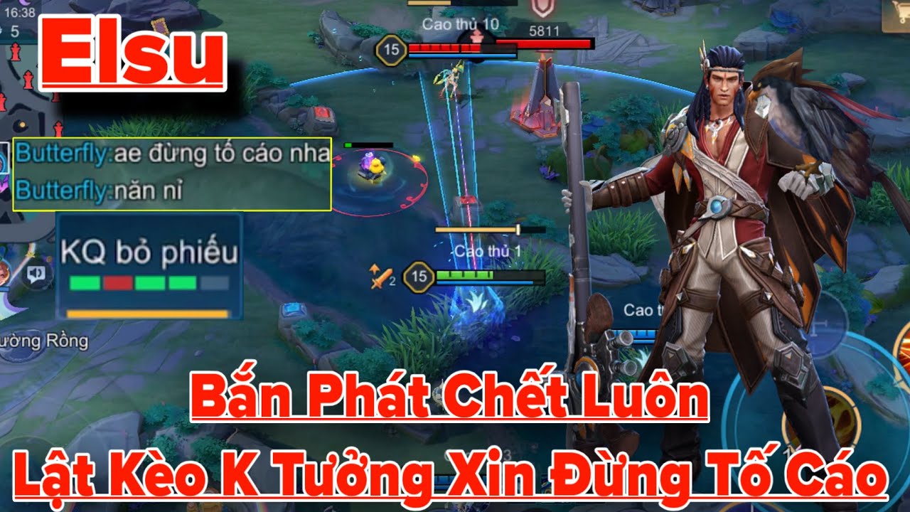 ELSU Bắn Phát Chớt Luôn 20 Phút Lật Kèo Khó Tin Chấp GG Chấp AFK Xin Không Tố Cáo