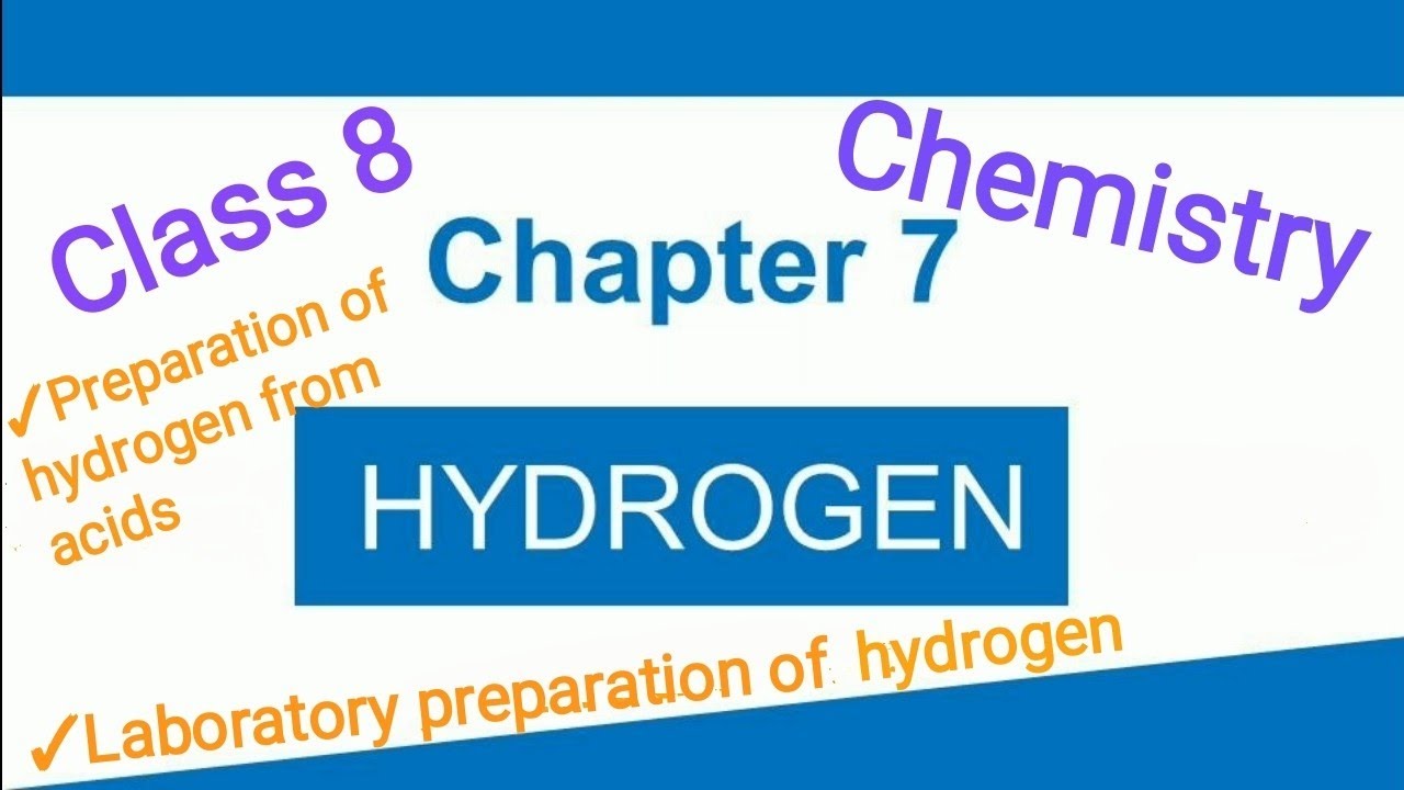 ICSE Class 8 Chemistry | Chapter Hydrogen | Preparation of hydrogen from acids | Lab preparation