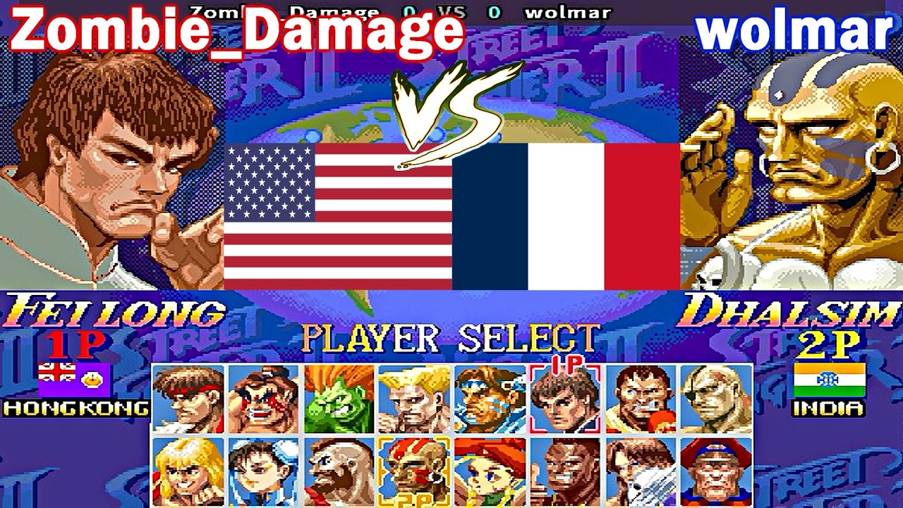 Super Street Fighter II X: Grand Master Challenge - Zombie_Damage vs wolmar