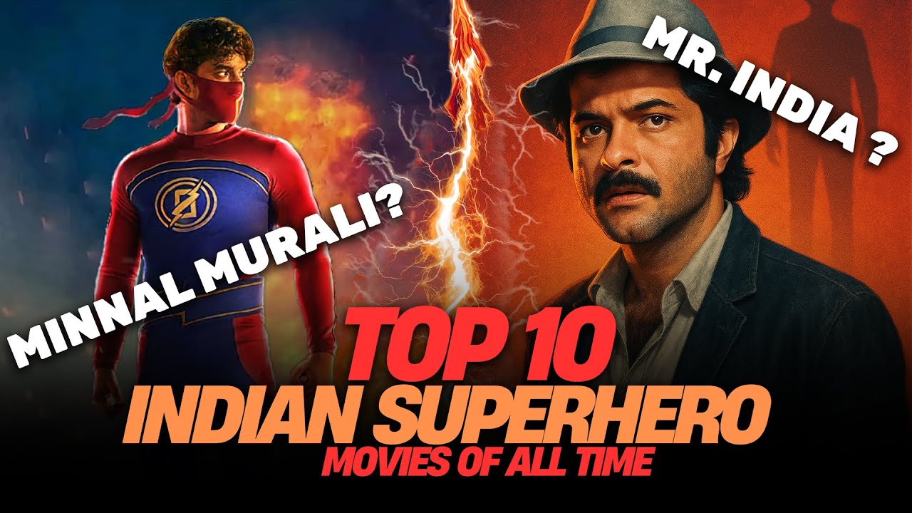 Top 10 Indian Superhero Movies of All Time | Mr. India or Minnal Murali?