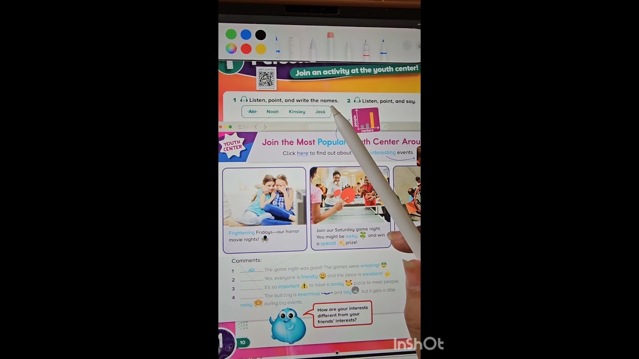 انجليزي خامس وسادس الفصل الاول Top goal 2صفحه ١٠ Personal interests