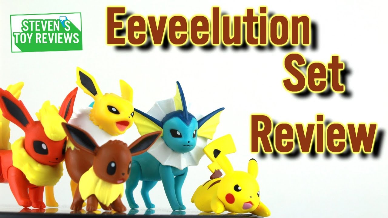 Tomy Multi Pack Eeveelution Set Review Flareon Vaporeon Jolteon