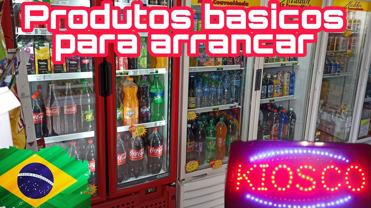 PRODUCTOS básicos para arrancar un Kiosco en BRASIL 🇧🇷💵☝️ NEGÓCIO