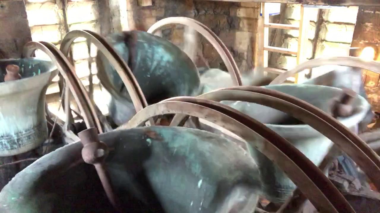 Bell Ringing in the Belfry at Slimbridge, Glos