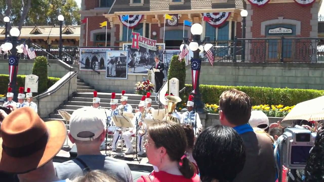 Disneyland 55th Anniversary / Birthday Dedication in Town Square