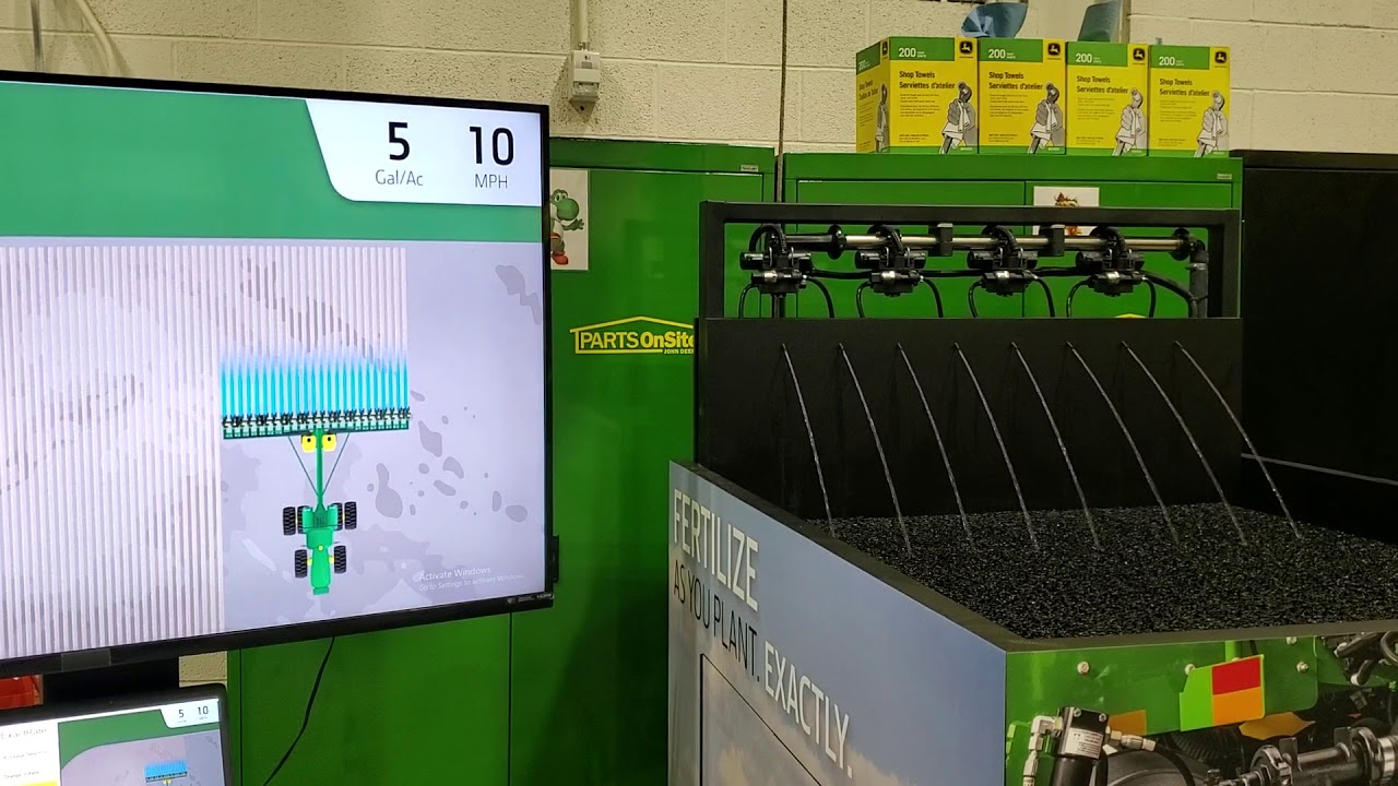 ExactRate animation with spray table