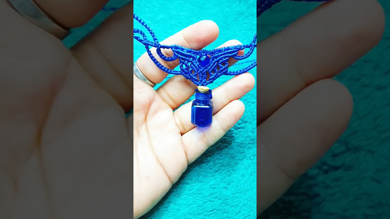Coleção Alma mística colar em macramé