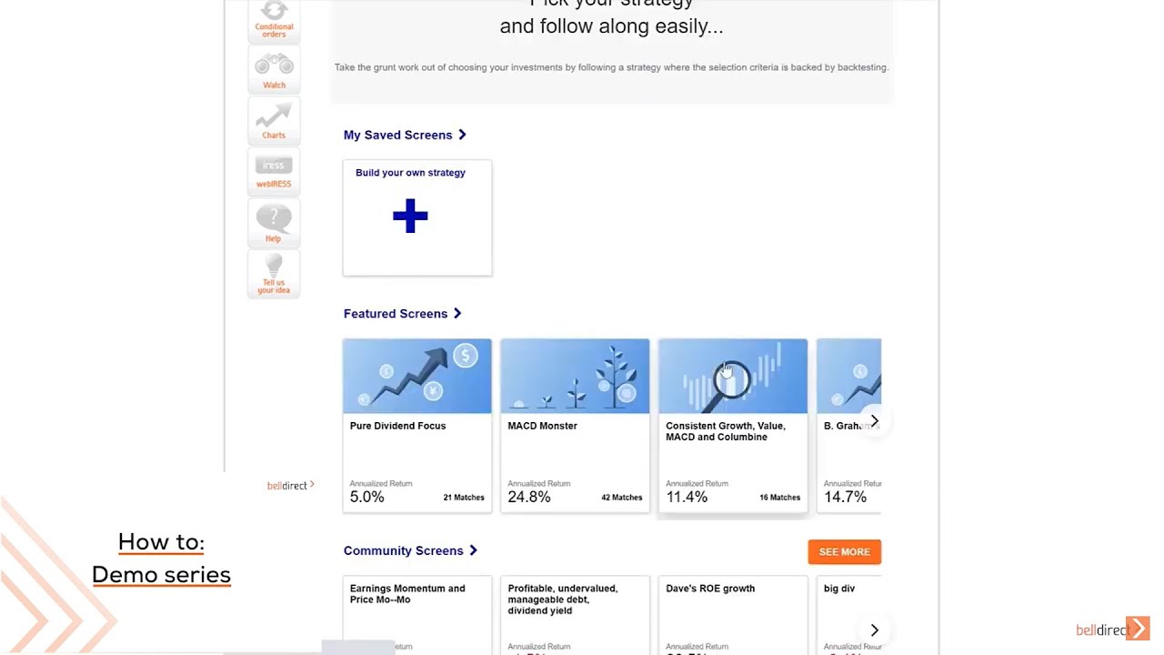 Bell Directs Strategy Builder Tool