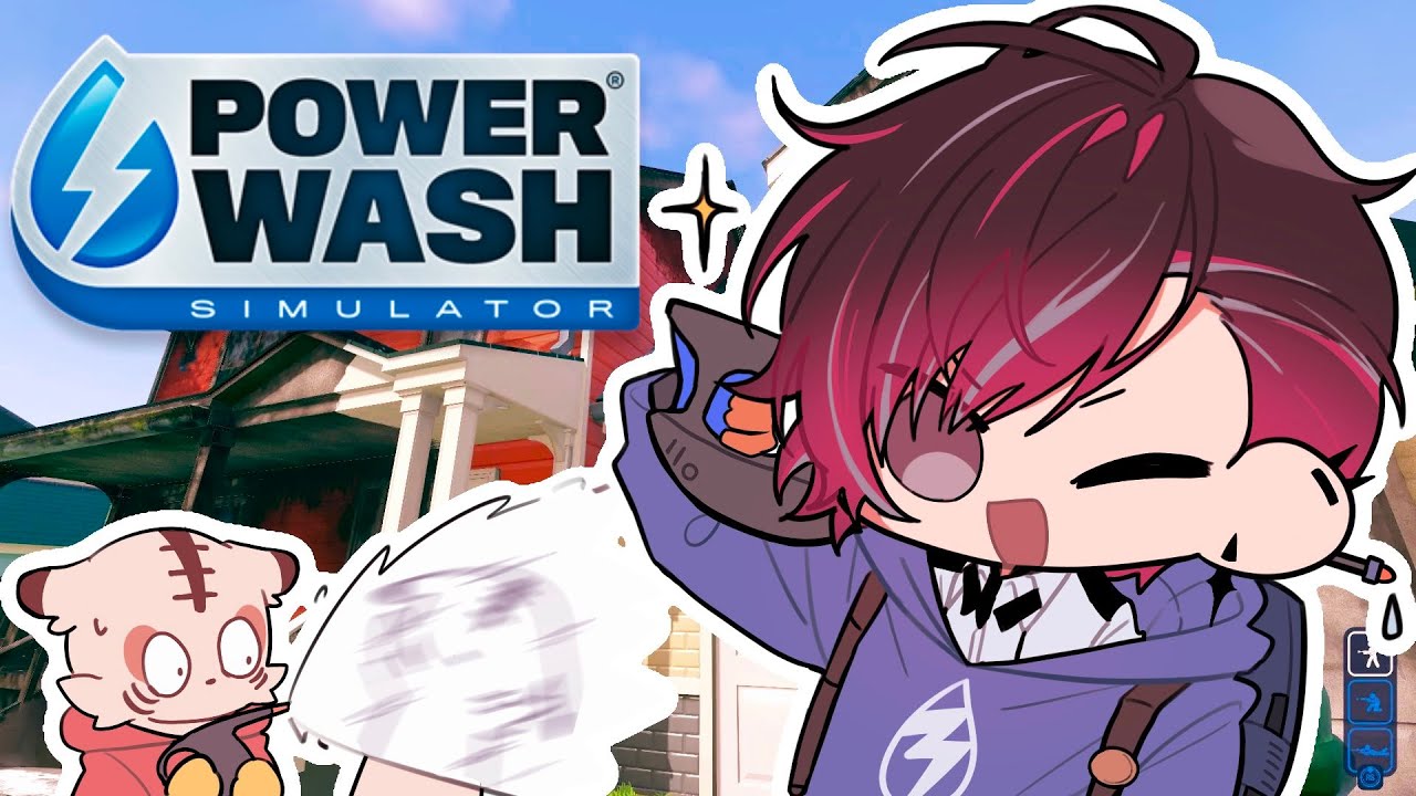 【PowerWash Simulator】 Splish Splash💦 【NIJISANJI EN | Ver Vermillion】