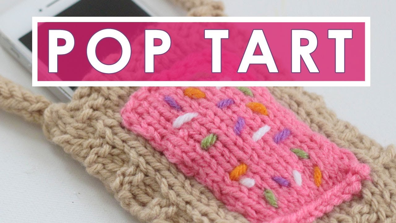 Pop Tart Knitted Phone Cover | Summer Knit Series
