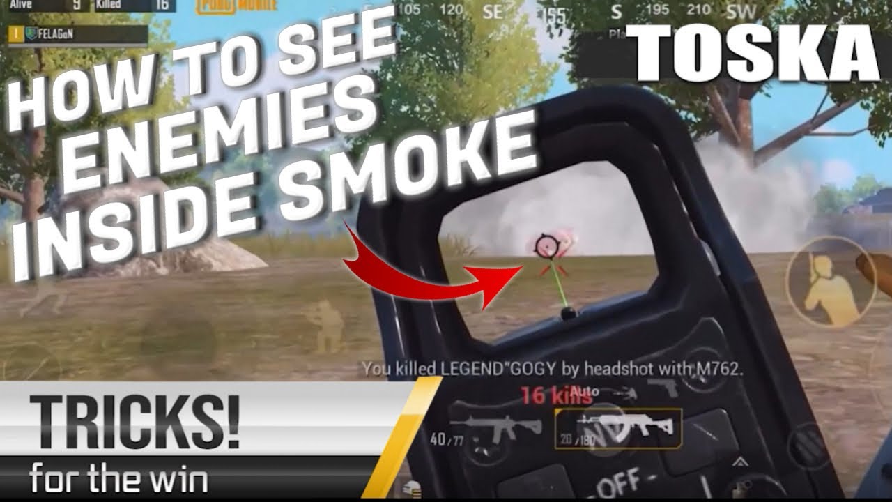 How To See Enemies Inside Smoke | PUBG Mobile | Toska