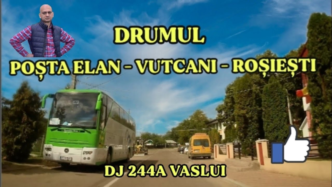 Pe drumul Posta Elan - Vutcani - Rosiesti pe DJ 244A Vaslui video 4K septembrie 2023