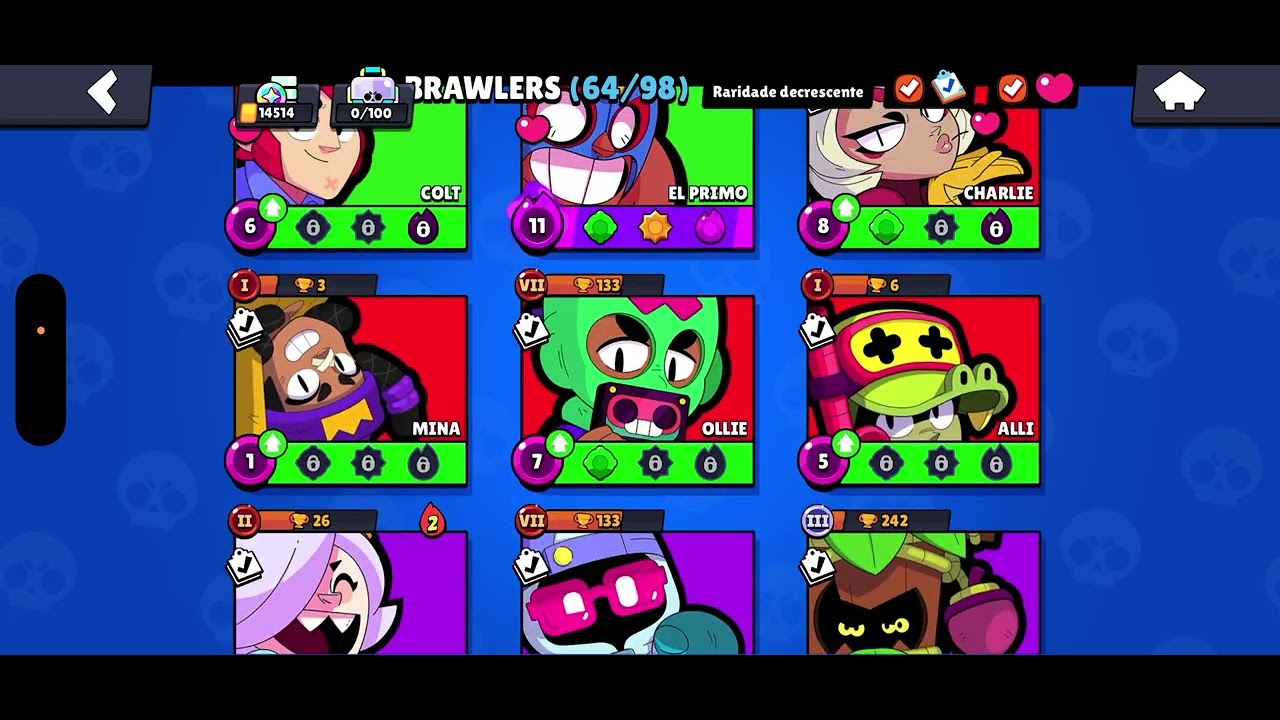 Abrindo recompensas do Brawl Stars
