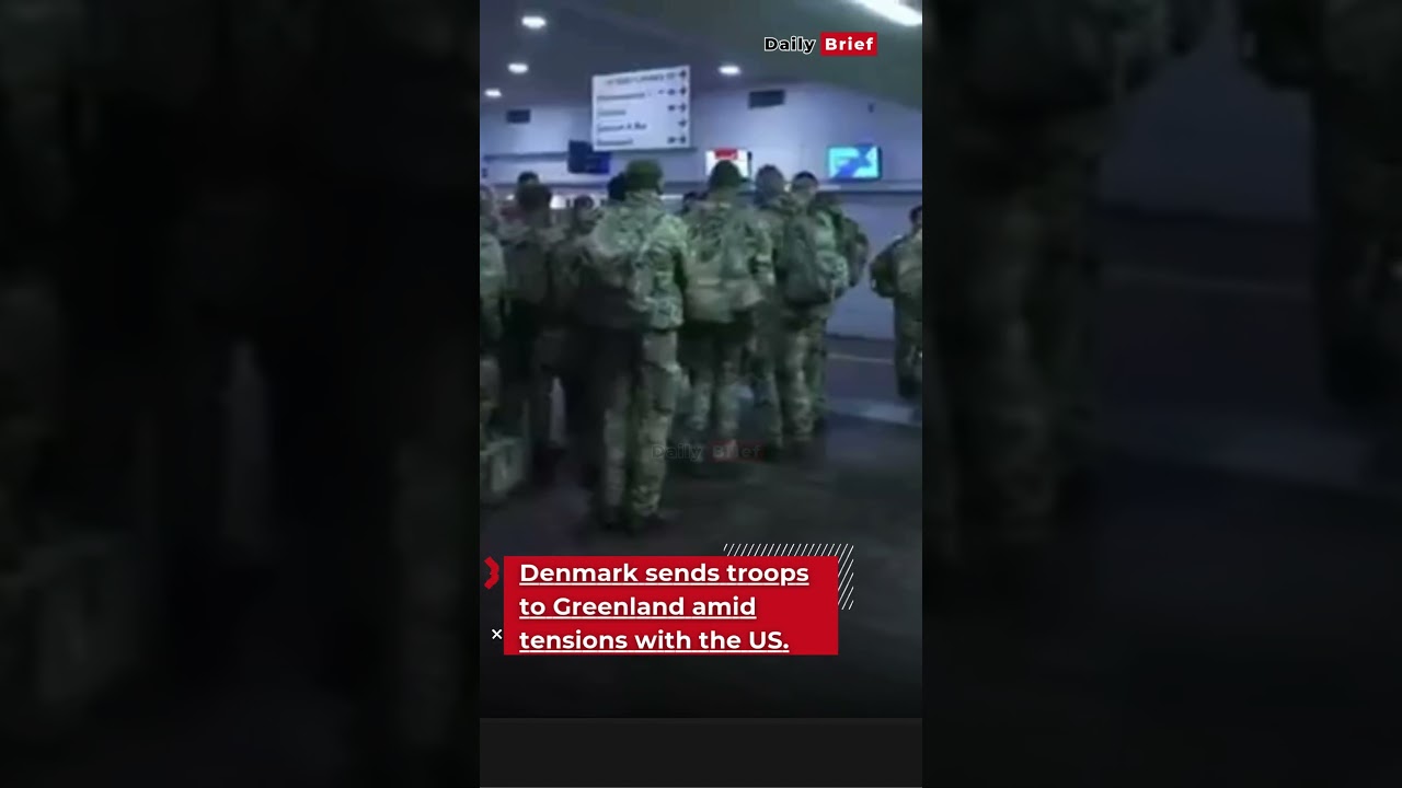 Denmark sends troops to Greenland amid tensions with the US. 