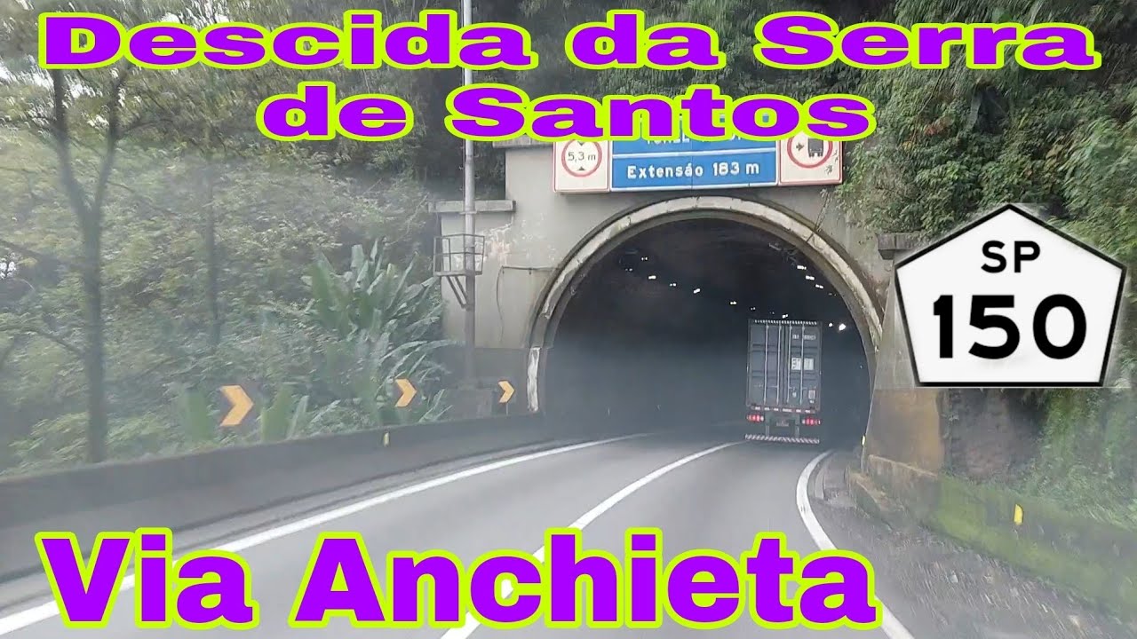 Descida Serra de Santos via Anchieta com o bruto. 🚚🚚🚚🚚🚚🚚