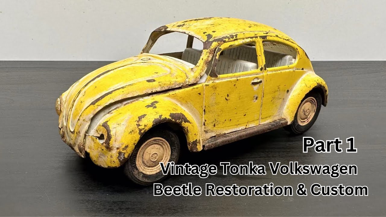 Herbie is coming back! Vintage Tonka Volkswagen Beetle Restoration & Custom (1)