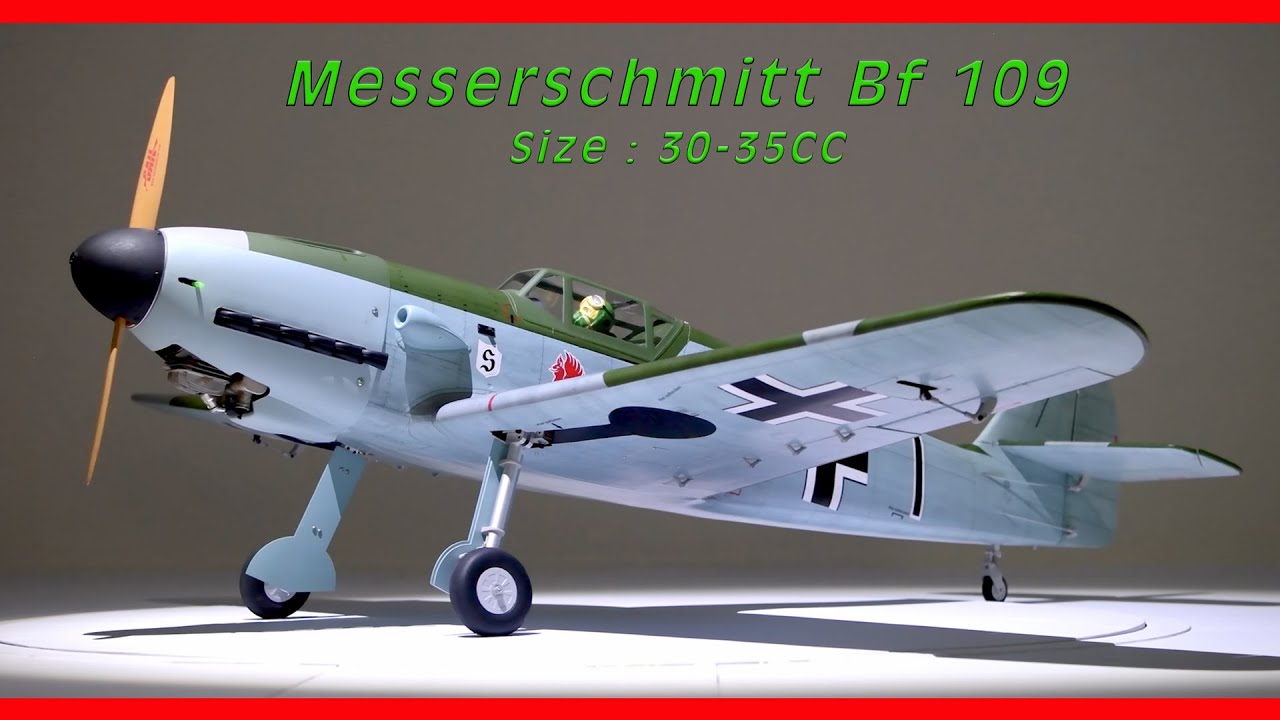 Messerchmitt Bf 109 77'' с электроприводом шасси 35cc ARF V2 - PH239