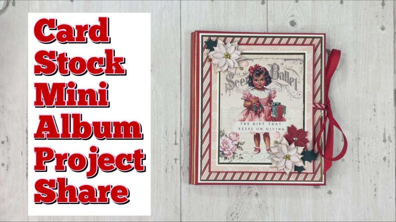 QUICK AND EASY Card Stock Accordion Mini Album Project Share 