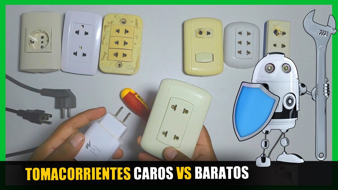 ⚡ TOMACORRIENTES o contactos CAROS vs BARATOS, ¿que tomacorriente comprar?