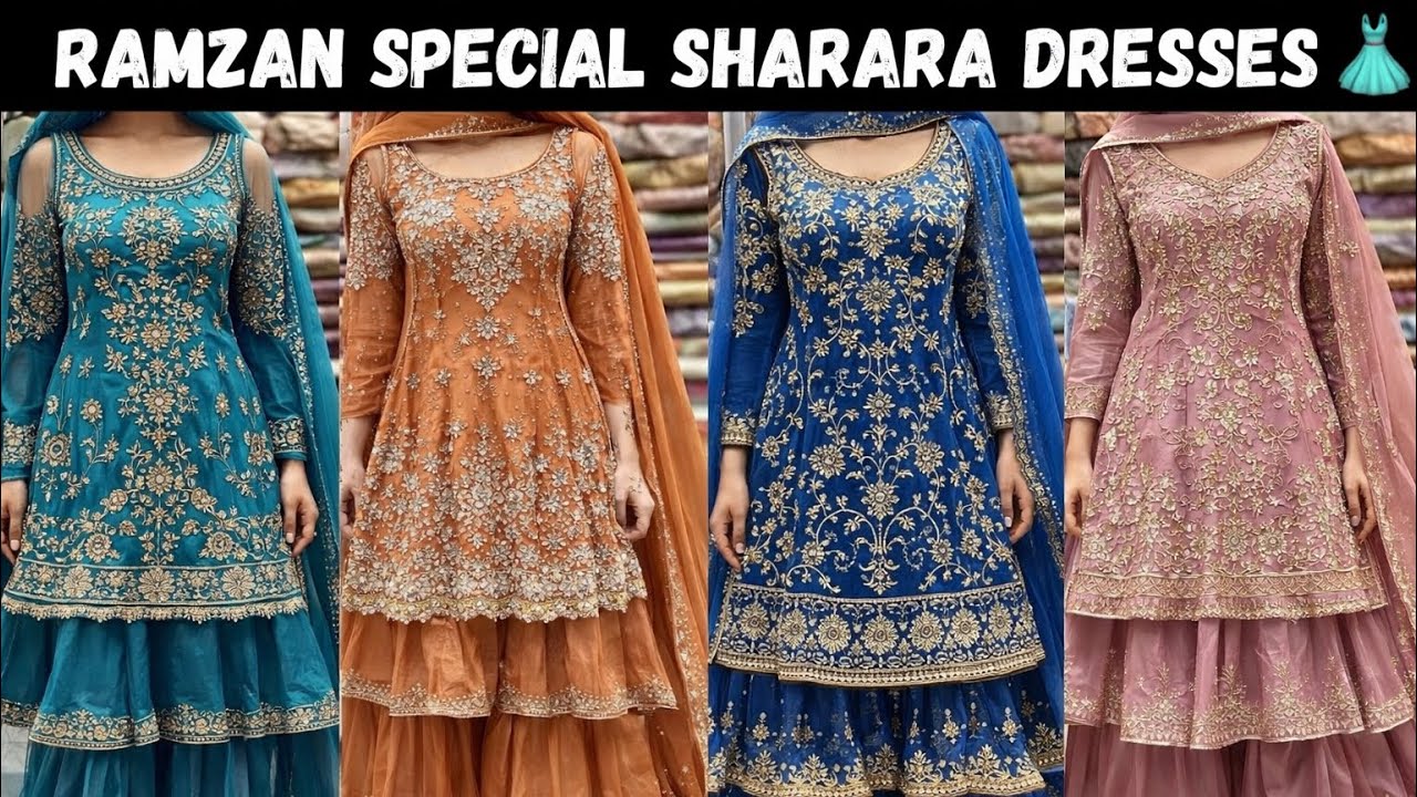 Latest Partywear Sharara Collection in Sowcarpet 💓Ramzan Special Partywear Sharara 😍 Siyala Boutique