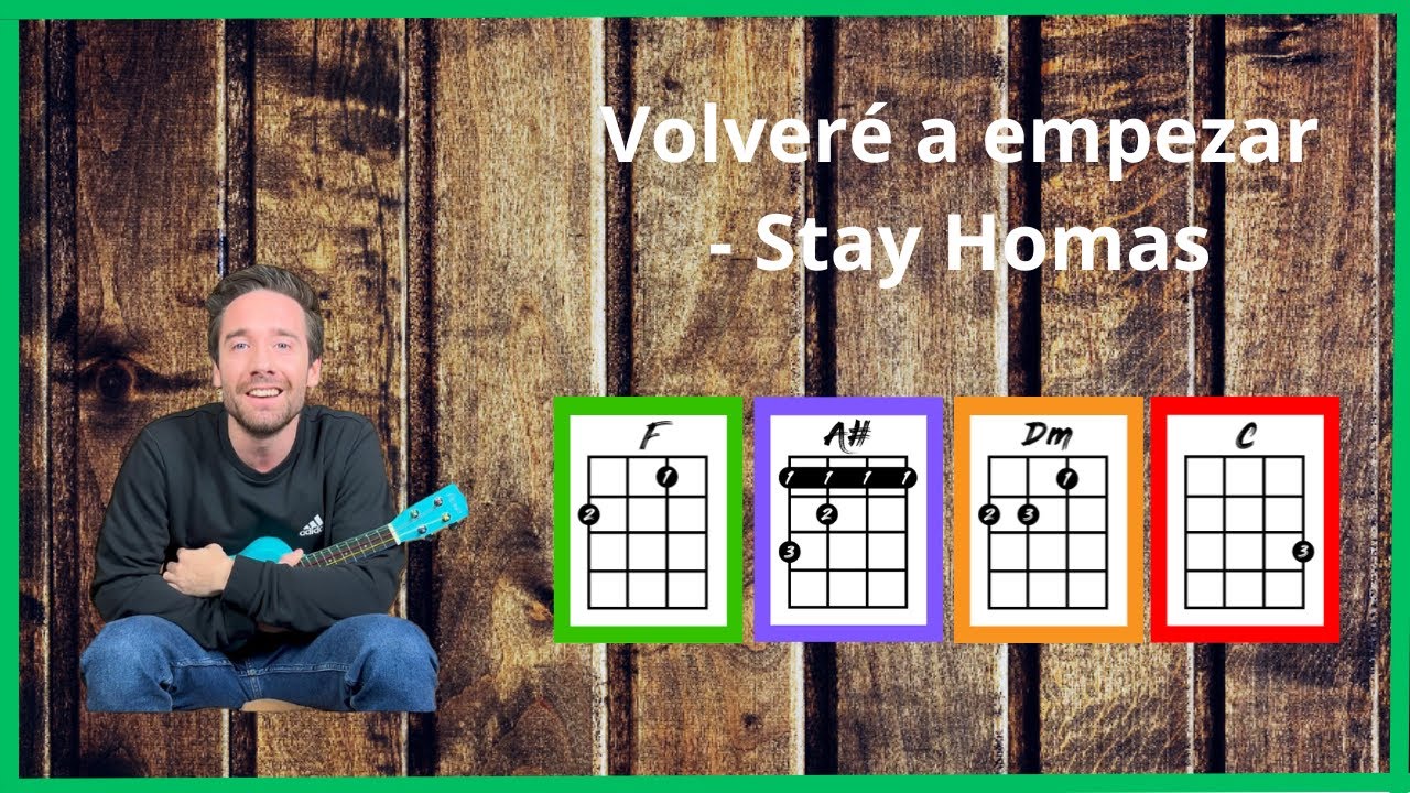VOLVERÉ A EMPEZAR (Stay Homas) ‐ Ukelele tutorial i cover Play-along