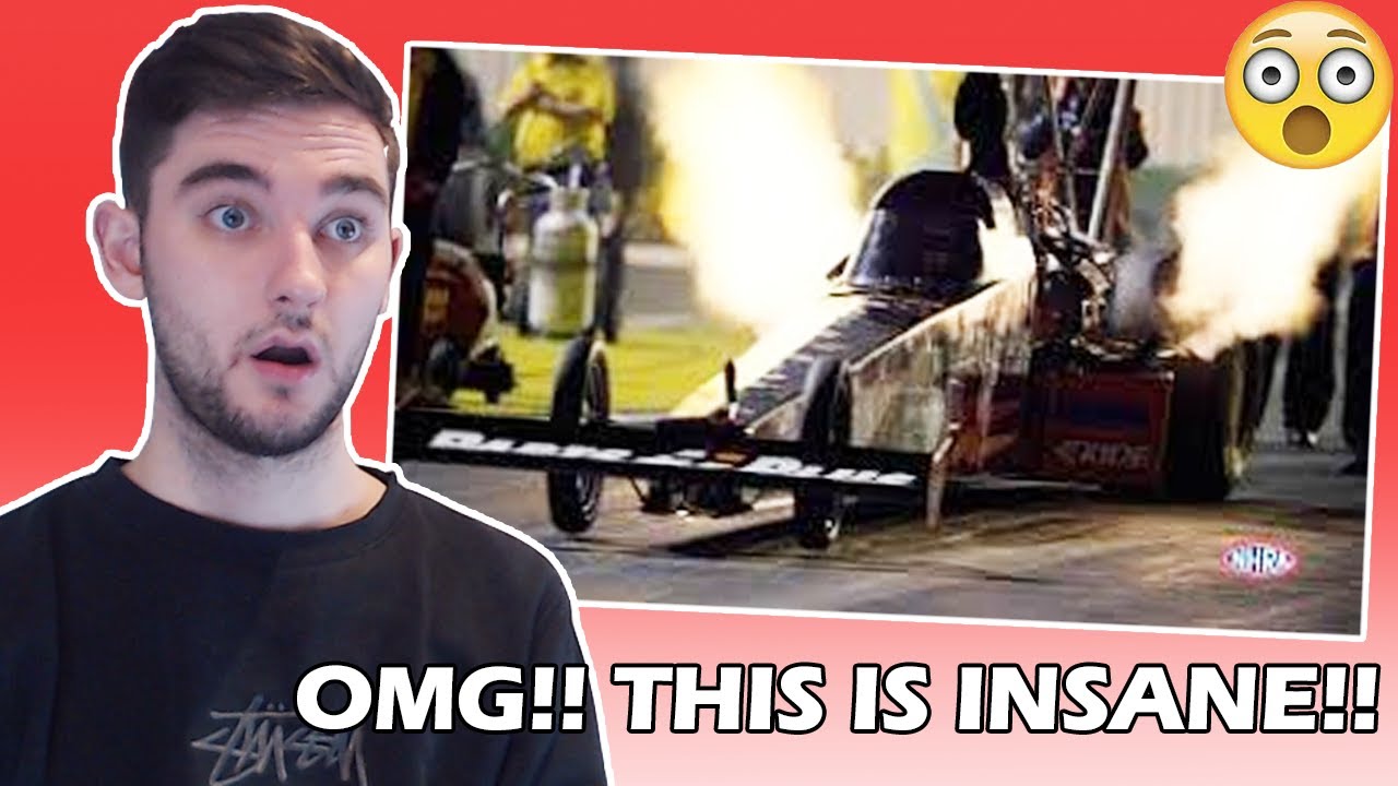 British Guy's First Time Reaction to NHRA Fire Breathing Monsters **This is INSANE!!**