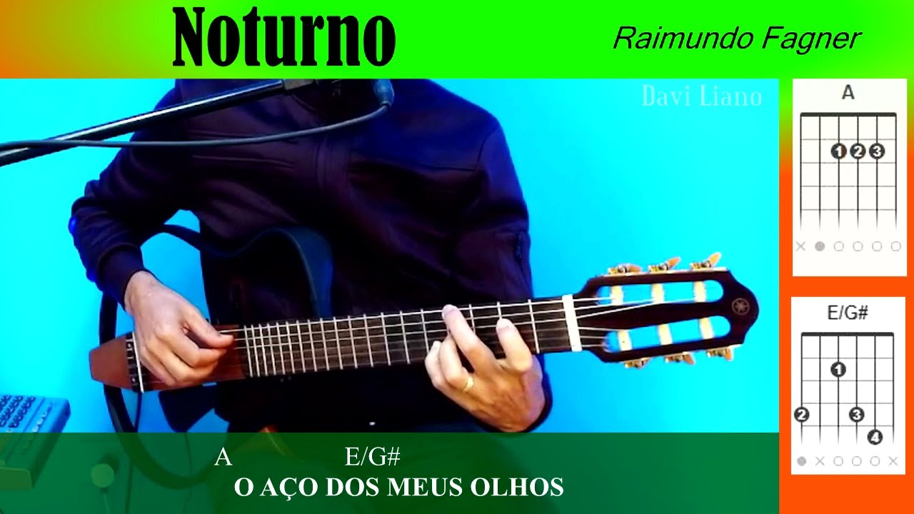 Noturno - Fagner -  Video aula - Davi Liano