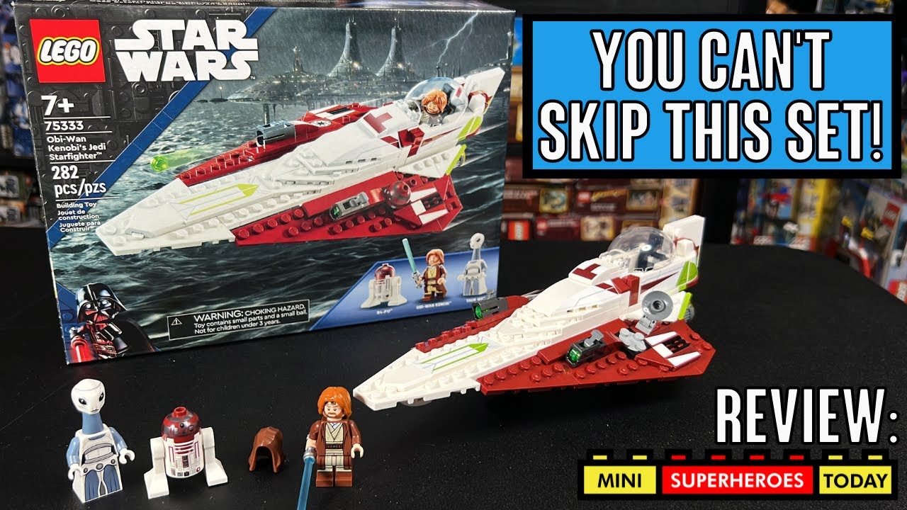 REVIEW: Lego OBI WAN KENOBI'S JEDI STARFIGHTER Star Wars Set 75333
