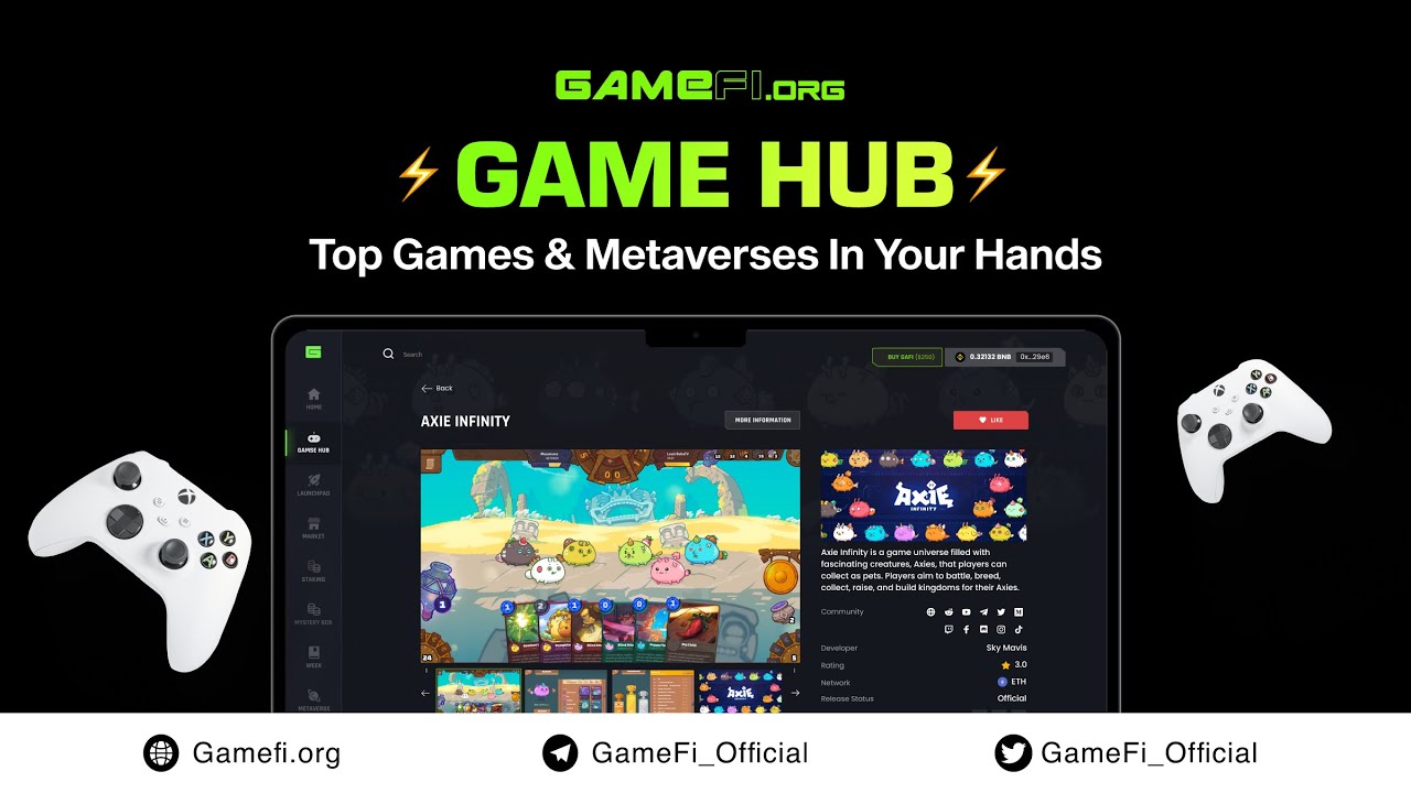[Teaser] Game Hub: Know The Hottest Games & Metaverses With Game Hub By GameFi.org
