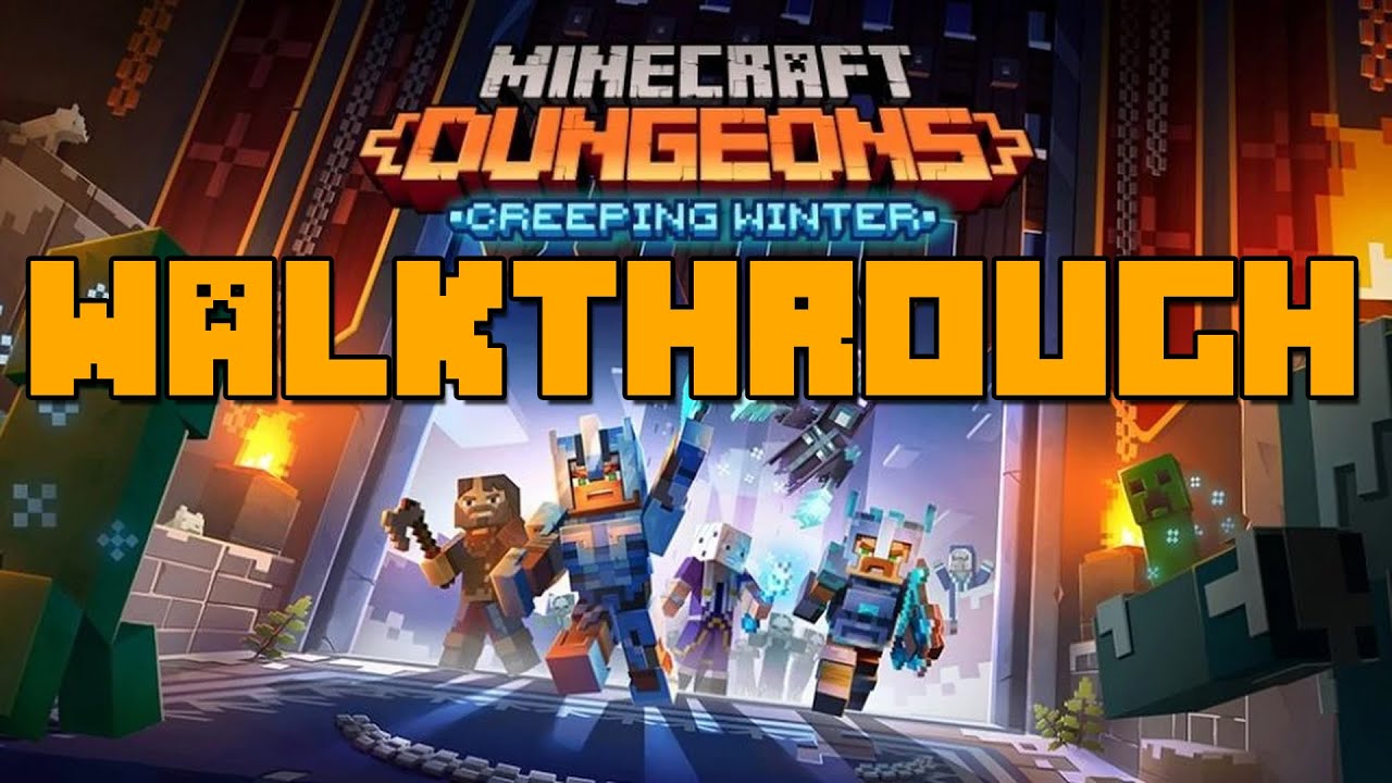 Minecraft Dungeons Creeping Winter Walkthrough - Wretched Wraith [Frosted Fjorn & Lone Fortress]
