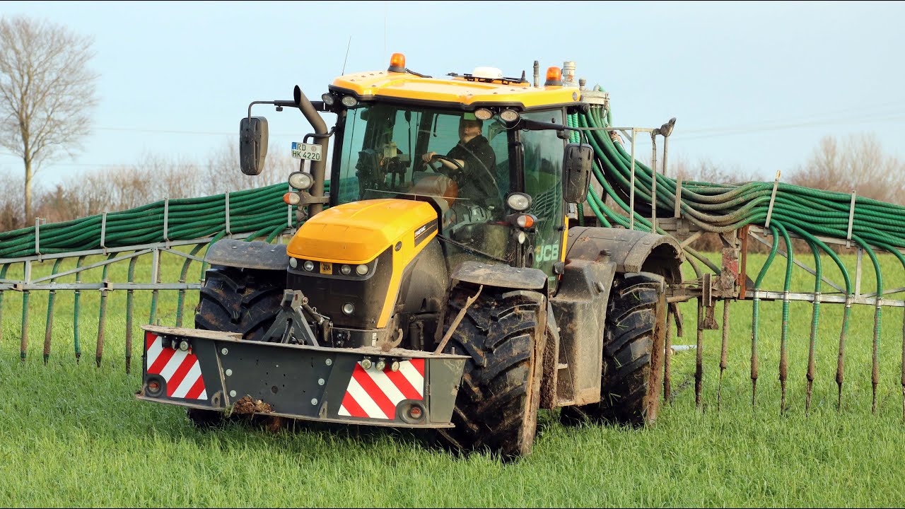 HD|2020|Lohnunternehmen Kock|Gülle verschlauchen|JCB Fasttrac