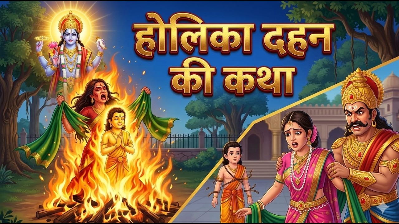 Holi 2026 Special | होलिका दहन की सच्ची कथा | भक्त प्रह्लाद की कहानी | Hindi Animated Story