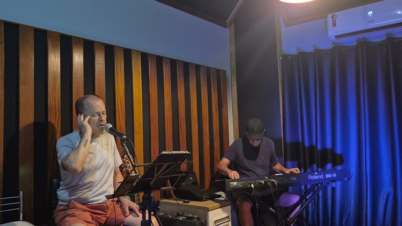 A Distância ( Roberto e Erasmo Carlos),na voz de Nelton Brasil, teclados Luís Leão.Ensaio 10.02.2026