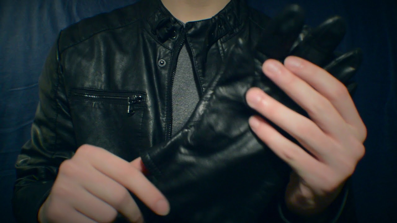 ASMR Leather Jacket & Glove Sounds (No Talking) -INTENSE-