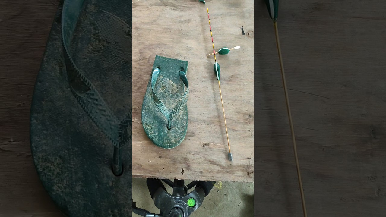 How to make a fishing float from old sandals. #fishing