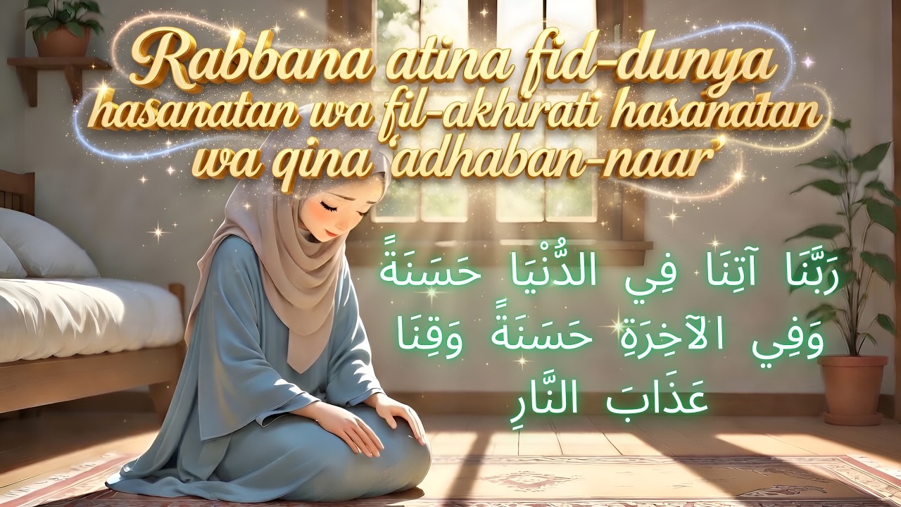 Rabbana atina fiddunya hasanatan wa filakhirati hasanatan wa qina adhabannaar | Islamic dua for Kids