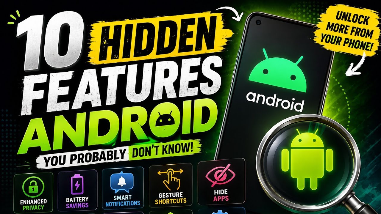 10 Hidden Android Features You Need to Try in 2026 ⭐ (Best)