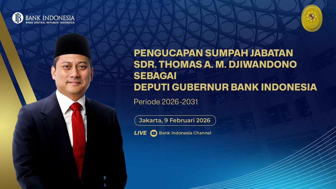 PENGUCAPAN SUMPAH JABATAN DEPUTI GUBERNUR INDONESIA PERIODE 2026-2031