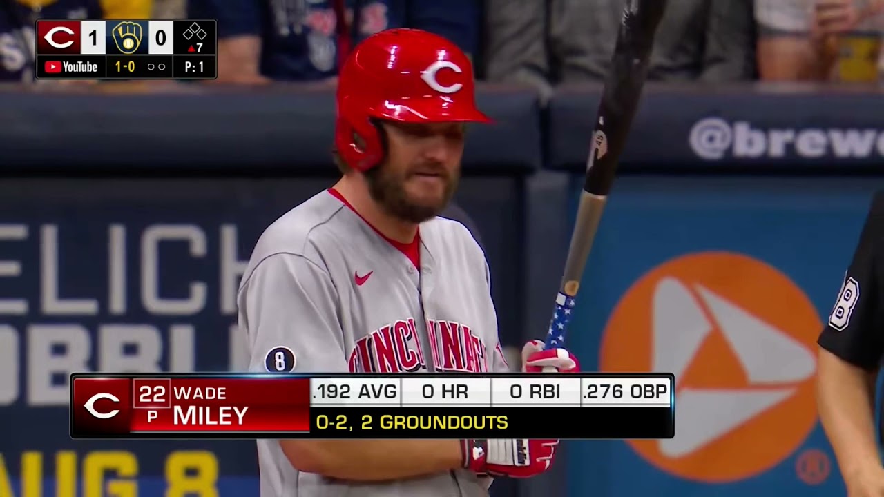 Wade Miley can hit!