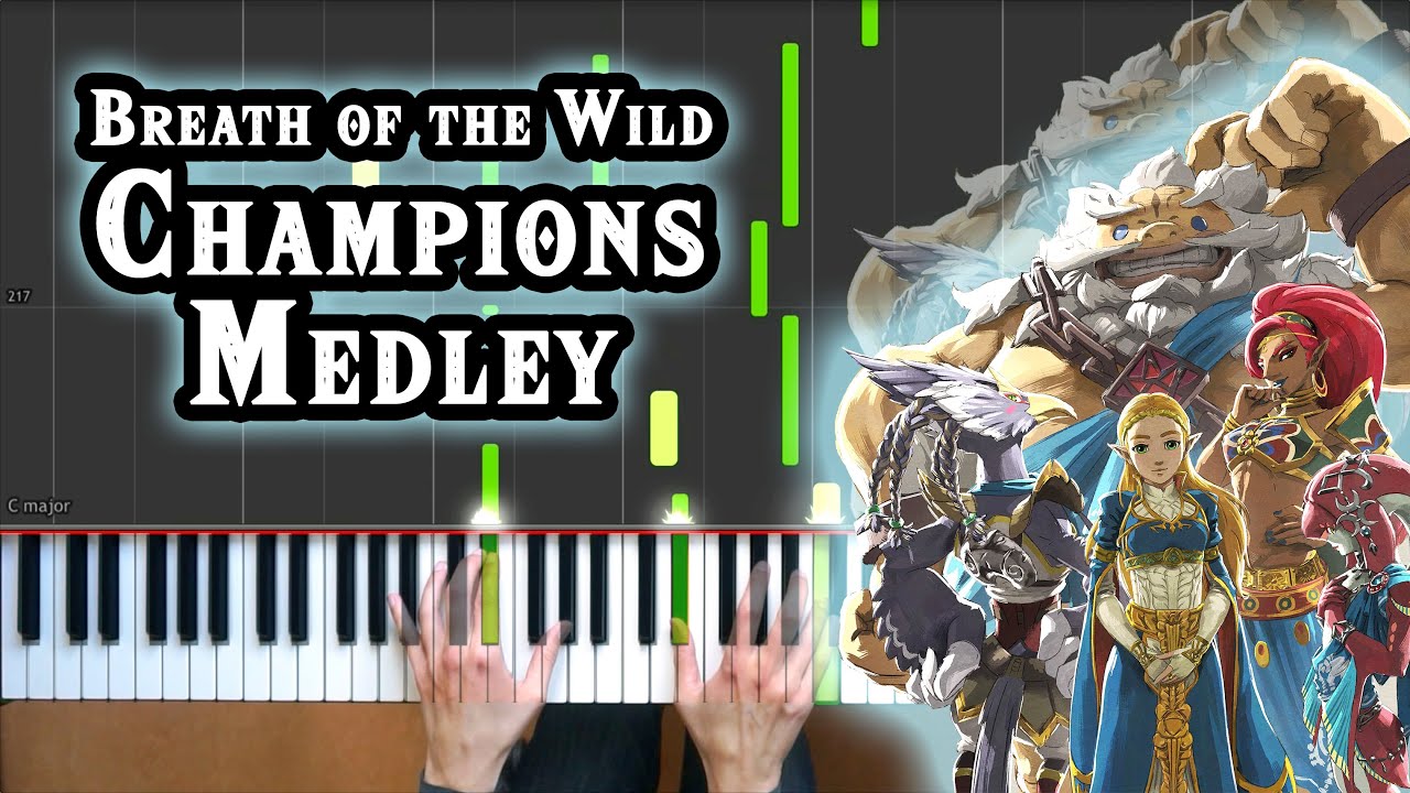 Zelda: Breath of the Wild CHAMPIONS PIANO MEDLEY incl. Mipha [Tutorial][How To Play][Sheet Music]