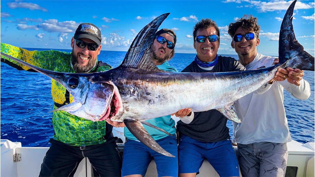 HOOKED a SWORDFISH with FWC on OUR BOAT (Catch & Cook)