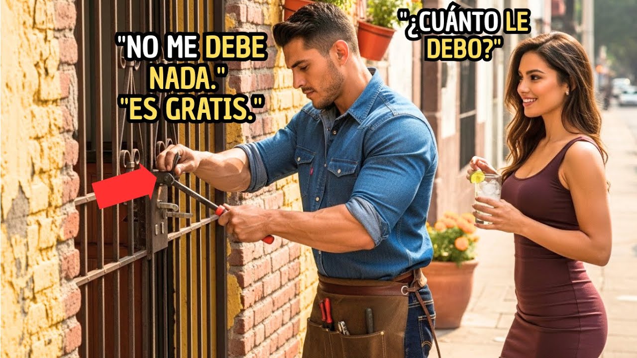 CERRAJERO POBRE ARREGLA PORTÓN GRATIS DE UNA MUJER MISTERIOSA, SIN SABER QUE ELLA ERA...