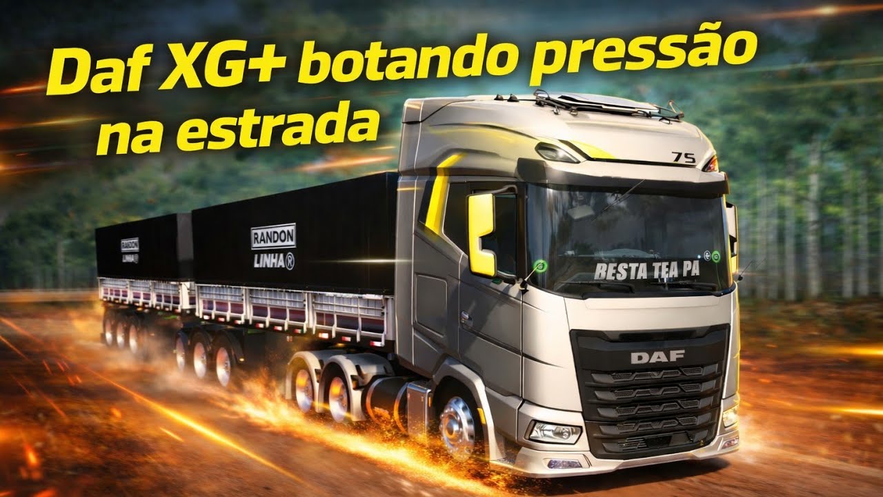 Daf XG+ botando pressão na estrada 