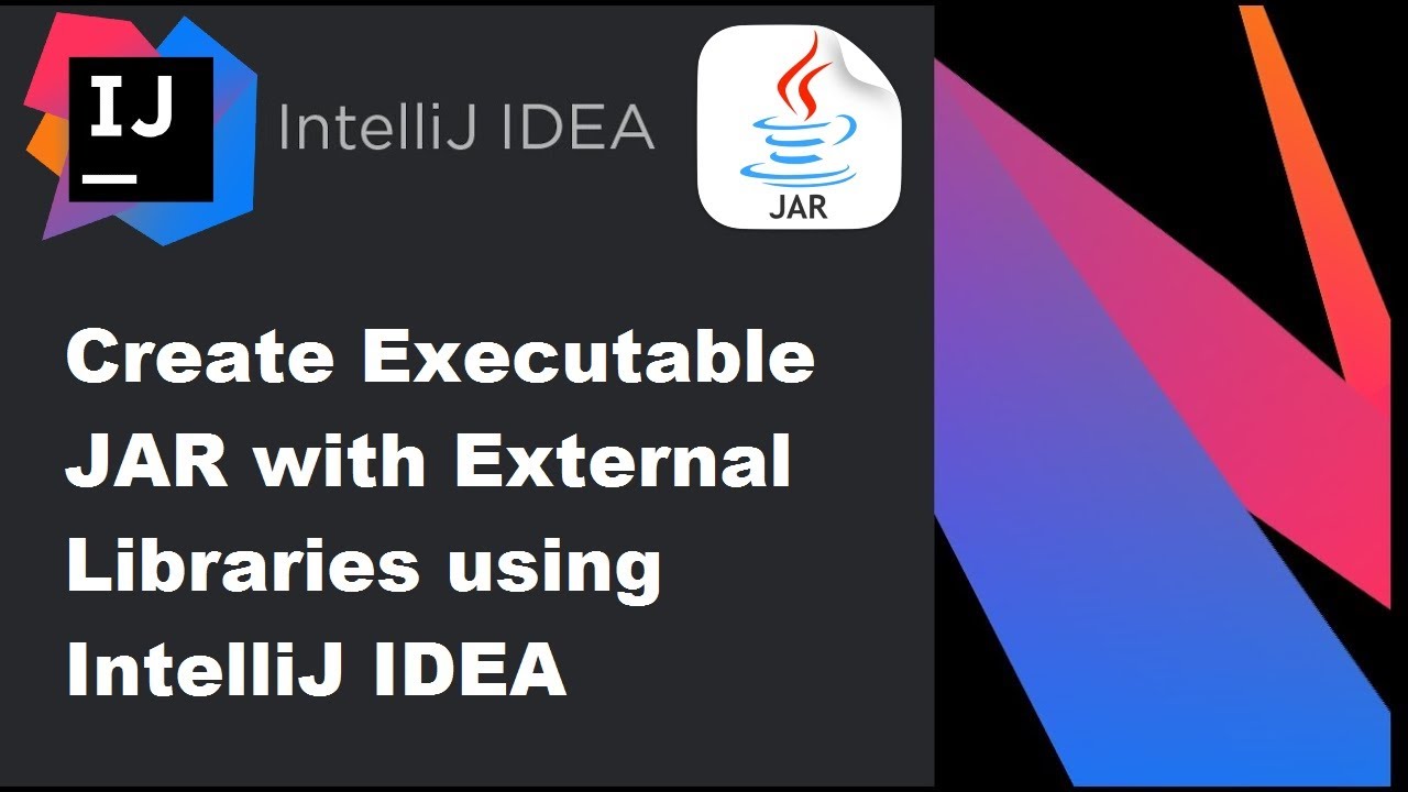 IntelliJ IDEA: создание исполняемого JAR-файла с внешними библиотеками
