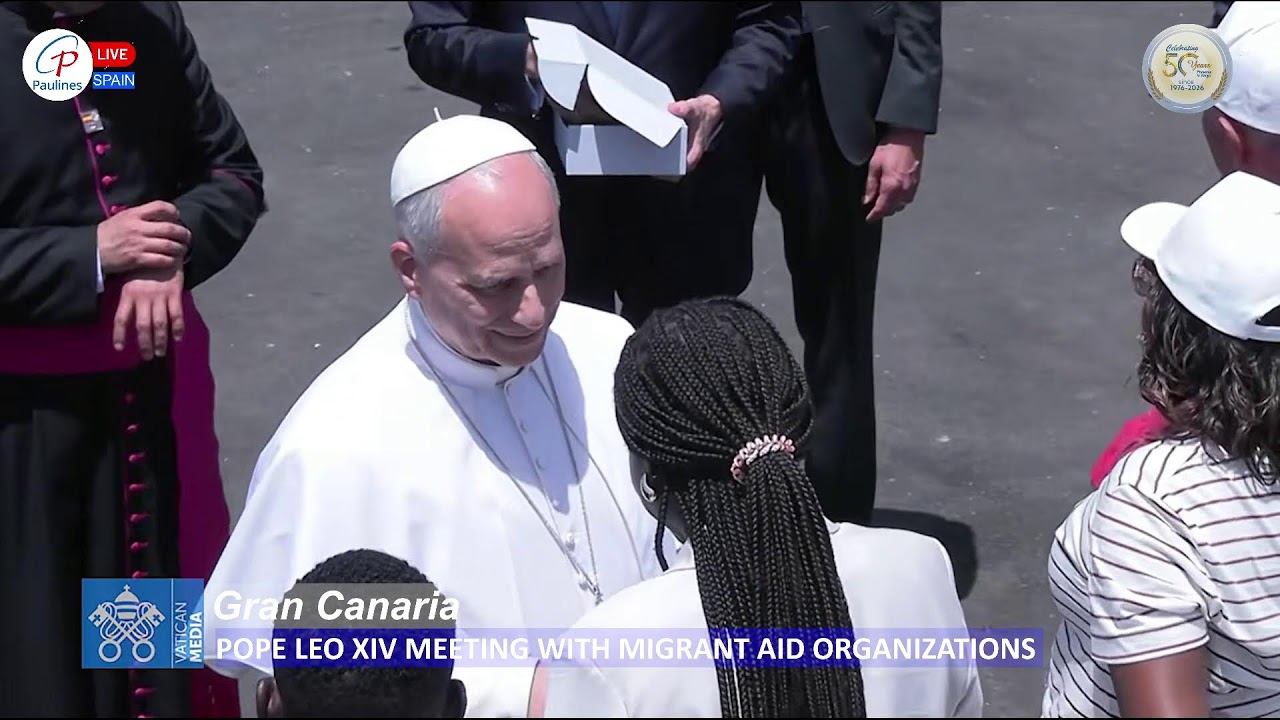 LIVE | Pope Leo XIV in Spain | Meeting Migrant Aid Organizations in Gran Canaria | June 11, 2026